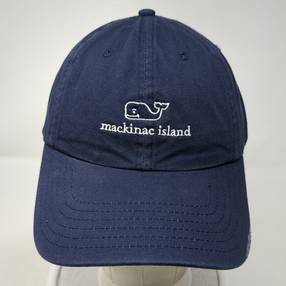 Vineyard Vines Mackinac Island Slideback Baseball Cap Blue One Size Adjustable - Picture 2 of 9